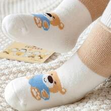 5双装婴儿卡通舒适柔软加厚保暖袜，秋冬季 - 彩色 - 查看 6
