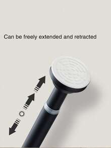 可调节窗帘杆支架 - 无需钻孔、无需钉子安装，节省空间设计，适用于浴室和厨房收纳 - 彩色 - 查看 5