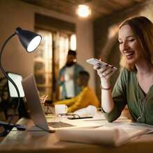 مصباح مكتب LED، مصباح رقبة مرن مع مشبك، يعمل بالطاقة من منفذ USB، قابل للتعديل في درجة حرارة اللون والسطوع، إضاءة ساطعة، مراعي للعين، مناسب للمنزل والمكتب والقراءة والرسم والكمبيوتر والشاشات وأكثر - مصباح مشبك نصف دائري - مشاهدة 10