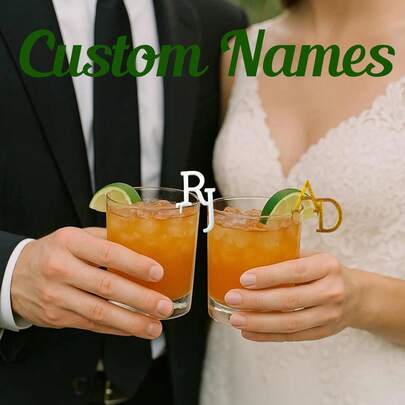 Custom Personalized Drink Tags - Elegant Cup Tags For Weddings, Drink Toppers For Weddings, Parties, Initials Tags, Custom Wedding Decor, Wedding,Drink Stirrer,Cocktails,Stir Stick,Bar Decor,Drink Stirrers,Wedding Cocktails,Custom Cocktails,Signature Cocktail,Custom Drink Stirrer,Wedding Stirrer,Monogram Stir,Drink Tags.