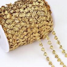 1米不锈钢心形链，带压纹图案，适合DIY项链、手链、珠宝制作 - 鏈條 - 查看 5