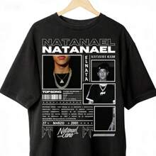 NatanaelA Cano T-Shirt Design, Instant Download And Ready To Print, NatanaelA Cano PNG, High Quality PNG, NatanaeAl FanMerch. - 黑色 - 查看 1