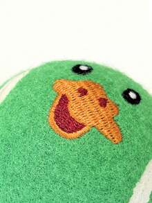 Pet Chew Plush Wing Design Tennis Ball Toy, Dental Care Teeth Grinding, Elastic Interactive Outdoor Dog Toy - Multicolor - View 7