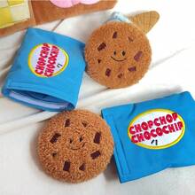 Scented Cookie Squeaky Plush Toy, Interactive Chew Toy For Dogs, Puppy Sniff & Seek Feeding Toy - Blue - View 6