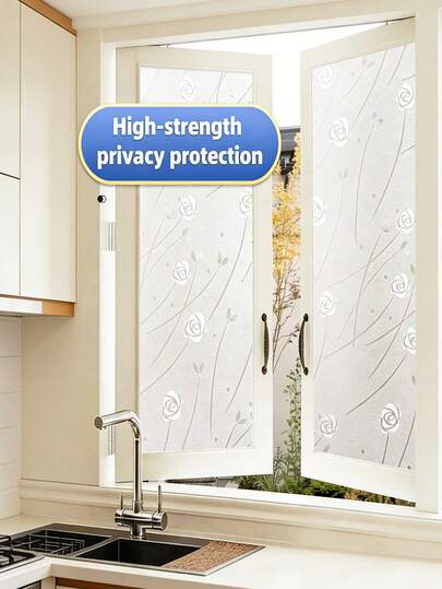 Màng dán cửa sổ họa tiết hoa hồng nhiều màu trong suốt, decal dán cửa sổ sáng tạo tạo sự riêng tư cho phòng ngủ và nhà bếp, kiểu dán tĩnh điện, nhãn dán trang trí cửa sổ cho phép ánh sáng xuyên qua, làm đẹp và bảo vệ sự riêng tư, cách nhiệt và chắn nắng, thiết kế trang nhã.
