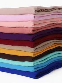 Simple Collection Modest Hijabi Women's Jersey Hijab With Elastic Edging - Multicolor - View 7