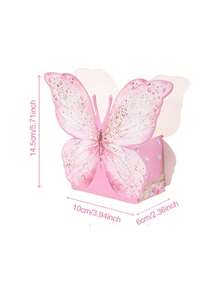 3个蝴蝶主题礼盒，非常适合插花和优雅展示，适用于婚礼、装饰、新娘送礼会、花束包装、生日和节日派对礼物，以及家居收纳。也适用于礼品、工艺品收纳盒和整理盒，以及母亲节、教师节、感恩节、情人节和复活节的包装。 - 彩色 - 查看 8