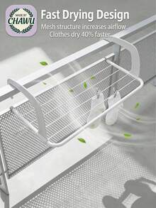 1pc/2pcs/3pcs Square Foldable Wall-Mounted Clothes Drying Rack - 3X Thicker Metal, Rust-Resistant Coating, 10-Second No-Drill Installation/Space-Saving Foldable Design/Suitable For Tenants/Students/Homeowners To Dry Towels, Bedsheets - Thickened - View 8