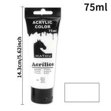 opeth 75毫升/2.53液盎司丙烯颜料，采用优质颜料粉制成，色彩鲜艳，遮盖力强，耐光性好，适用于在墙壁、石头、木材、画布、玻璃和纺织品等多种材料上作画，可用于DIY项目。 - 75毫升 - 查看 10