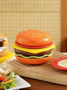Bộ đồ ăn đa năng 6 món dùng cho bữa ăn hamburger, bao gồm đĩa đựng gia vị, bát đựng nước tương và giấm, đĩa nhỏ đựng tráng miệng và salad, đồ dùng nhà bếp và phòng ăn. - Nhiều màu - Xem 8