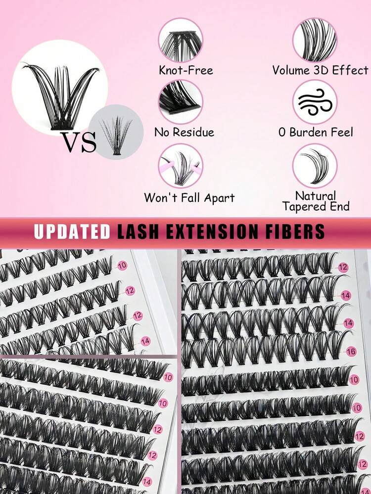 30D+80D浓密型假睫毛套装，单根睫毛簇，配有睫毛镊子和双头胶水，打造自然轻盈蓬松的浓密效果，适合日夜派对等各种场合。 - 黑色 - 查看 3