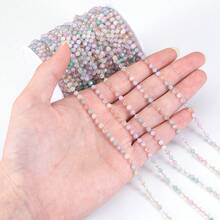 Rantai Stainless Steel Emas 1m dengan Manik Kristal, Cocok untuk Pembuatan Perhiasan Musim Panas, Dapat Digunakan untuk Kalung, Gelang, dan Aksesoris Buatan Sendiri - rantai - View 10