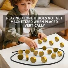 20pcs Magnetic Tug Of War Chess Game, Fun Interactive Stress Relief Desktop Party Game, Suitable For Children And Adults, Birthday/Halloween/Christmas Gift - Multicolor - View 7