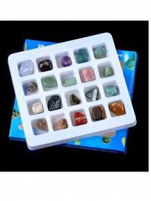 Elegant Crystal Gemstone Box Set - 20 Unique Natural Stones For Jewelry, Watches & Home Decor - Set - View 7