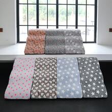 1pc Printed Flannel Pet Stair/Ramp, Non-Slip Foam Steps For Small Dogs, Removable & Washable - Grey - View 2