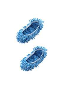 懒人拖鞋 - 可重复使用、可水洗的地板清洁鞋，配有弹性鞋口和拖把配件，无需用电，适用于客厅和卧室，是卧室清洁的必备品，面料可水洗，适用于家庭、卧室、客厅、室内等场所。 - 彩色 - 查看 13