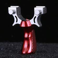 1pc High Precision Outdoor Competition Slingshot, Rubber Band Slingshot (Rubber Band Color Random)