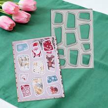 Creative Grid Dies, DIY Scrapbooking Album And Embossing Stencil, Greeting Card Making Tool, Card Paper Cutting Crafts ,Gift Card Making Template Die Cuts. - Silver - View 8