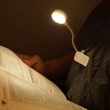1 PC LED Book Clip Lamp Mini White Reading Light For Indoor Living Room, Library, Study Writing, Eye Protection, Book Light (Battery Not Included) - Book Clip Lamp - View 6