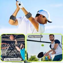 1pc Adjustable Elbow Compression Sleeve, Elbow Support Brace For Men & Women, Golf Elbow, Tennis Elbow Compression Strap - Grey - View 10