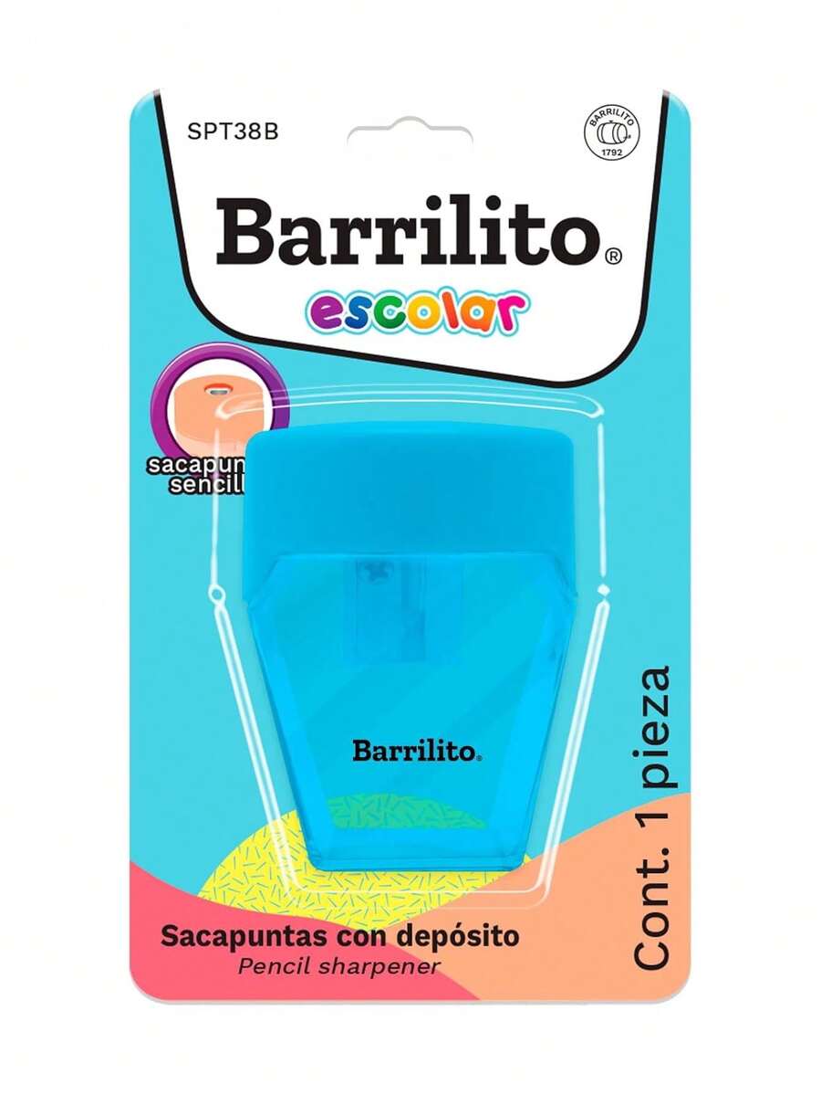 Sacapuntas plástico con depósito SPT38B,40849294 - Multicolor - Ver 1