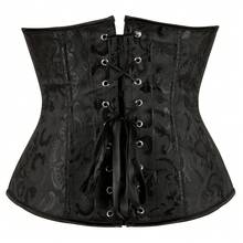 1pc Women Jacquard Waist Cincher, Waist Trainer Corset, Suitable For Party And Daily Wear - Black - View 3