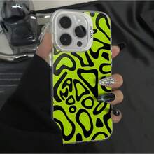 Black Shockproof Phone Case With  Helmet Pattern For IPhone 11 12 13 14 15 16promax Plus - Translucent Silver - View 4