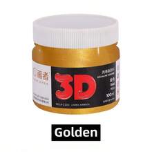 50ml/100ml/300ml Professional Metallic Acrylic Paint, Vibrant Colors, Fade-Resistant, Suitable For Canvas, Painting, DIY Arts & Crafts, Painting Supplies, Handmade Arts - Gold Acrylic Paint - View 15