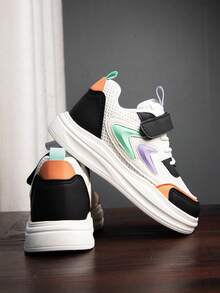 1 Pair Baby/Toddler Casual Shoes, Fashion Versatile Design, Suitable For Outdoor Wear - Coral Orange - View 1