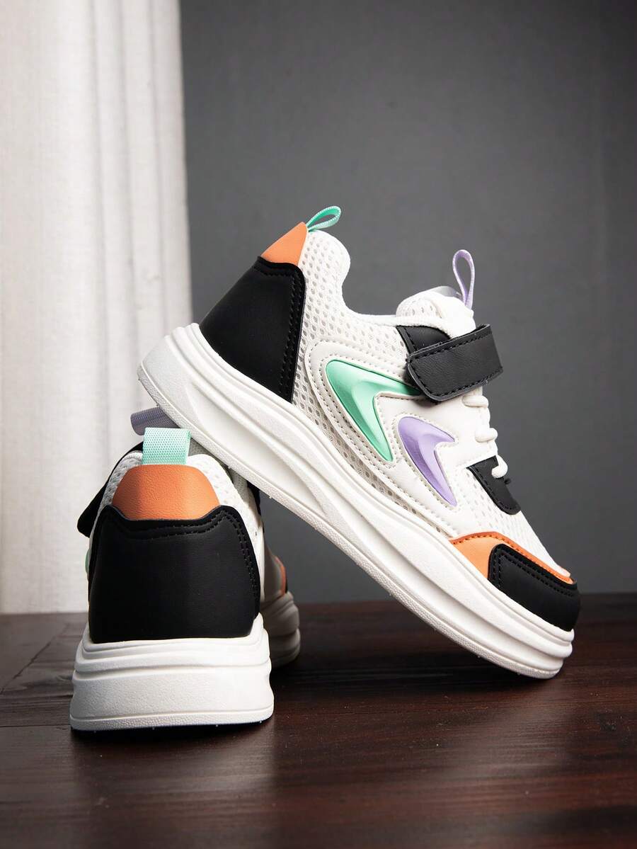 1 Pair Baby/Toddler Casual Shoes, Fashion Versatile Design, Suitable For Outdoor Wear - Coral Orange - View 1