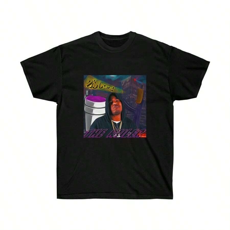 Drakeoa The Ruler Graphic T-Shirt - Black - View 1