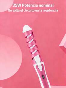 Promoción de año nuevo mini rizador espiral, rizador de color, adecuado para salones y hogares, rizador eléctrico, forma duradera, reparación de cabello, cabello suave y sin lesiones, minuto y segundo para crear forma de salón, regalo para novia, regalo de San Valentín - Multicolor - Ver 7