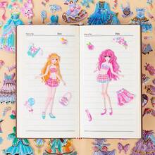 1 pieza Pegatina brillante 3D, Pegatina 3D luminosa, Pegatina 3D cristalina, Pegatina decorativa DIY, Pegatina de conejo de dibujos animados linda para decoración de funda de teléfono - Multicolor - Ver 9
