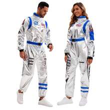 COS Astronaut Costume Spacesuit Pilot COS Halloween Carnival Costume Unisex Performance Costume Astronaut - Phiên bản màu đỏ được trang bị tiêu chuẩn với [áo liền thân + thắt lưng]. - Xem 2