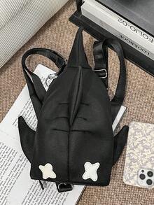 Japanese Style New Shark Design Backpack, Unisex Versatile Large Capacity Backpack, Men Casual Travel Niche Shoulder Bag - Multicolor - View 9