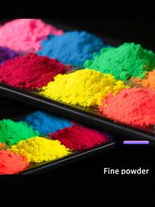 6 Colors Neon Fluorescent Resin Dye, Two Combination Colors Available, Suitable For Epoxy Resin, Candle Coloring, Neon Pigments, Ideal For DIY Crafts, Jewelry Making, Christmas Gift - Multicolor - View 7