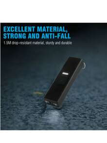 TW 1502 Mini Flash Drive USB con Linterna y Dispositivo de Defensa Personal – Estilo Compacto en Negro - Negro - Ver 2