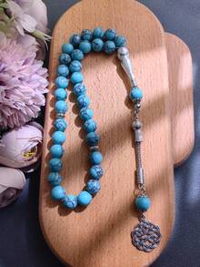 1pc 33 Beads Arabic/Middle Eastern Islamic Prayer Beads, High Quality Niche Prayer Beads For Daily Wear, Praying, Meditation Counting, Elegant And Portable Design (Classic Festival Prayer Beads In Multiple Colors Available) - Multicolor - View 14