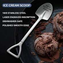 Father's Day Gifts,Gifts For Dad From Daughter Son,Stainless Steel Ice Cream Shovel For Dad Birthday Christmas Fathers Dad Day Gifts - / - View 4
