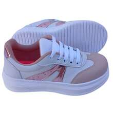 Girls' School Casual Sneakers With High Sole, Platform, Original Air Style, Comfortable, Lightweight, Soft Shoes For Kids - 粉紅兒童運動鞋 - 查看 6