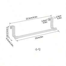 Stainless Steel Towel Rack, Multi-Function Single Door Bathroom Kitchen Cabinet Towel & Dishcloth Holder, No Drilling Required - Black - View 14