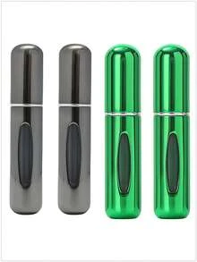 5 件/4 件/3 件/2 件/1 件 5ml 可再填充香水瓶、便携式可再填充香水雾化器瓶、可再填充香水旅行喷雾瓶、迷你便携式空液体容器、旅行必需品、海滩旅行收纳袋、适用于香水、女士香水，适合度假、露营、度假、返校