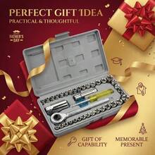 ONEEKA 40 piezas Juego de herramientas de reparación de automóviles, juego de herramientas manuales para reparaciones generales del hogar. - GJX2348 - Ver 7