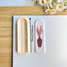 Khuôn đất sét hình bookmark - Khuôn bookmark thủ công, thích hợp để tự làm khuyên tai và đồ gốm, dụng cụ lý tưởng cho quà tặng thủ công, kiểu dáng mới lạ, đẹp và thời trang, dụng cụ thủ công bằng đất sét polymer. - Màu vàng - Xem 14