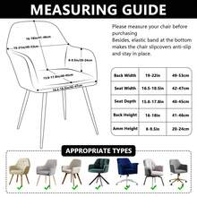 2pcs-Jacquard Full-Cover Office Chair Slipcover - Elastic, All-Season Universal, Rotatable Office Chair Cover Suitable For Game Rooms & Offices - Beige - View 6