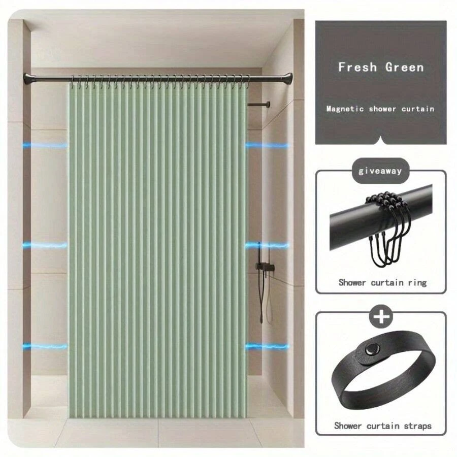 Cortinas de ducha - Hoja Verde - Ver 1