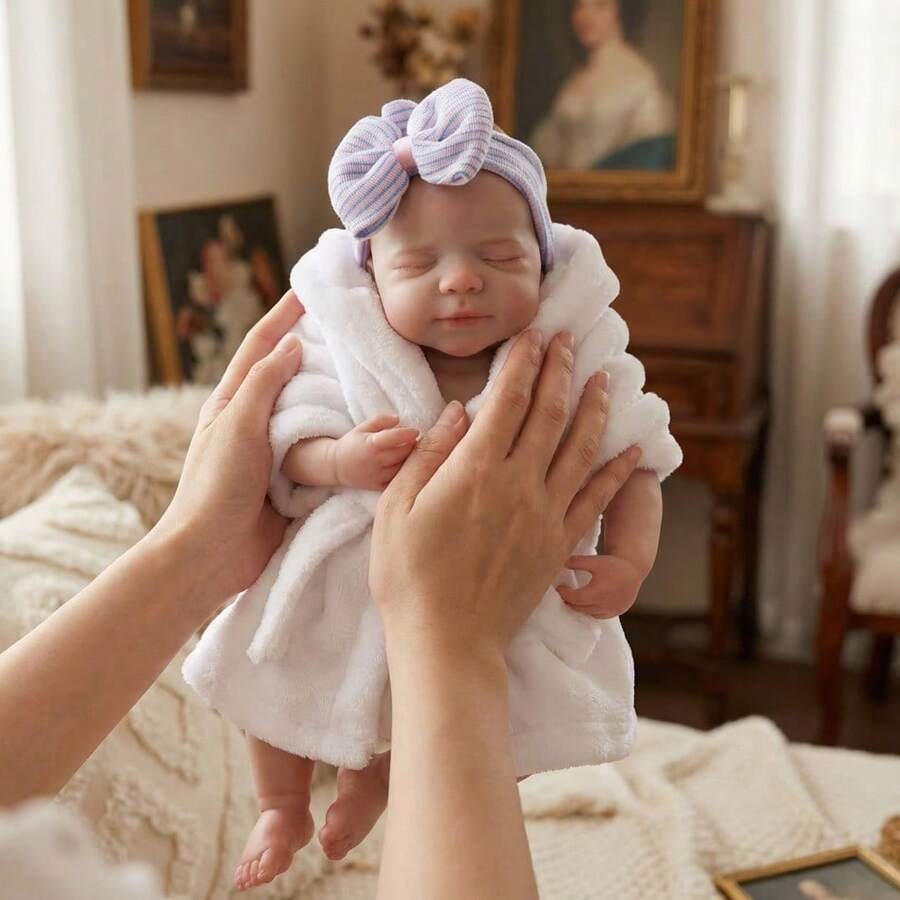 18英寸柔软触感硅胶帕斯卡娃娃 - 逼真重生的女婴,可张嘴(解剖学上精确) - Silicone Doll - 查看 1