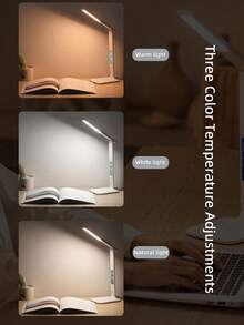 Đèn bàn tối giản sạc không dây 5W với chức năng hiển thị lịch và hẹn giờ 45 phút, phù hợp cho học sinh và người lớn (Chỉ hỗ trợ sạc không dây cho các thiết bị có khả năng sạc không dây) - trắng - Xem 5