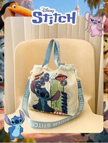 Disney 1 Pc Officially Licensed Stitch Pattern Storage Bag, Women's Cute Cartoon Candy Bag, Adjustable Shoulder Strap Crossbody Bag,For Women/Girls/Students,Ideal For Daily Use,Casual Outings, Shopping ﻿ - Multicolor - View 10