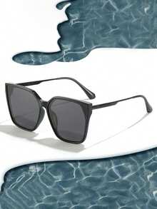 1副复古超大号女士时尚眼镜，经典百搭款式，适合户外旅行、海滩等场合佩戴。 - 彩色 - 查看 8